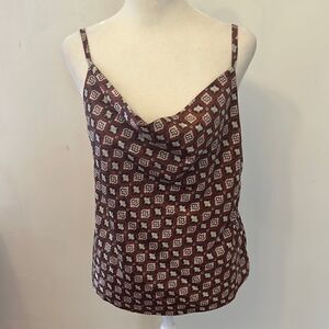 Bishop + Young spaghetti strap patterned tank Size S